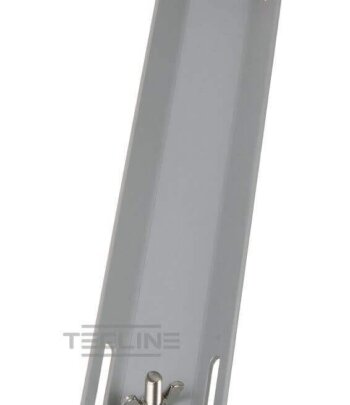 Aluminium-Monoadapter, grau, mit Schrauben