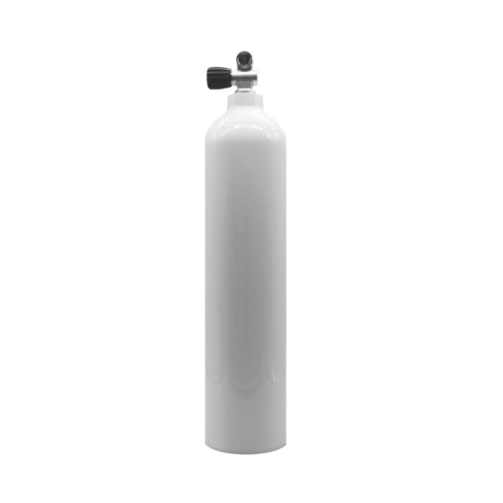 MES Aluminium Flaschen 5,7l weiss