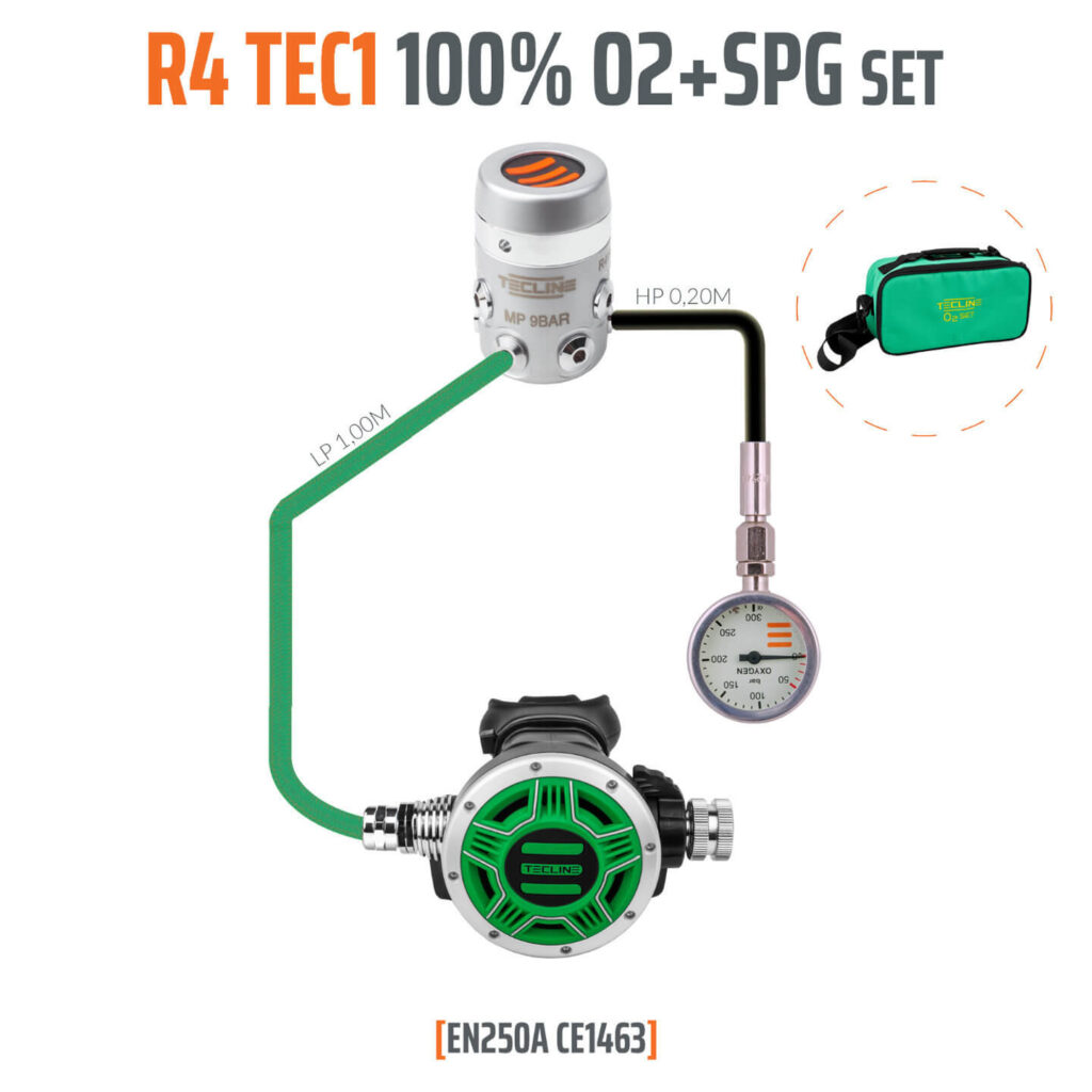 R4-TEC 1 O2 Stage Set mit Finimeter