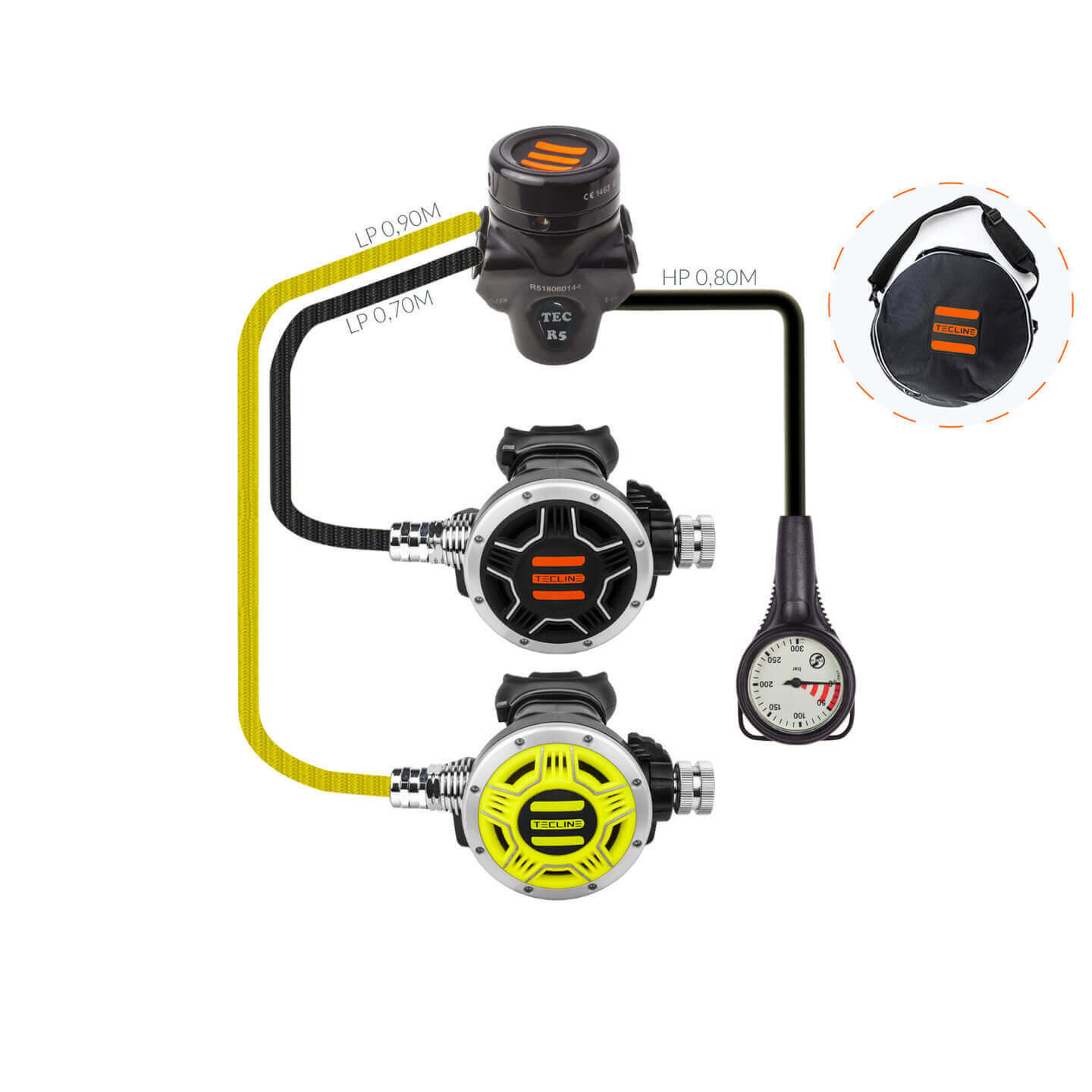 R5 Tec 1 Set1 Set mit Octopus und Finimeter