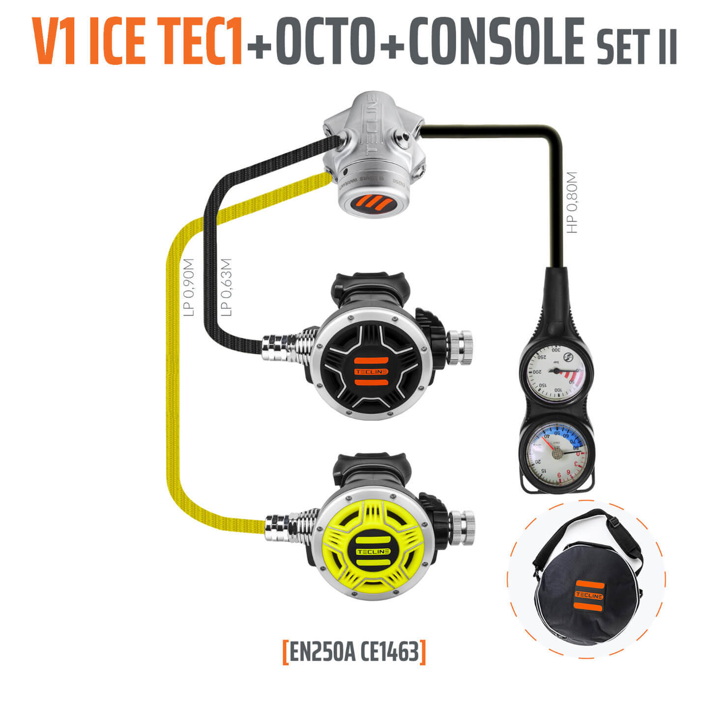 V1 Tec 1 Set mit Oktopus, Finimeter und Tiefenmesser