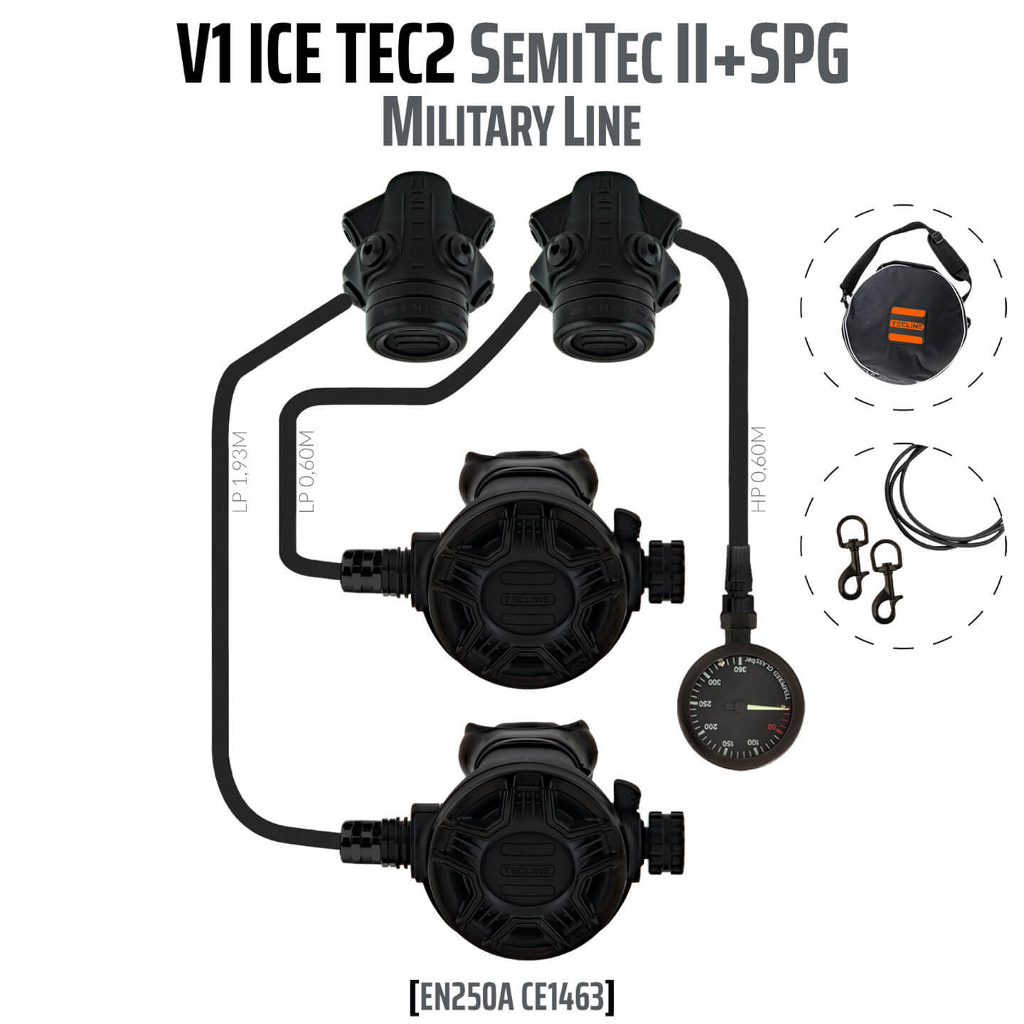 V1 Tec 2 DIR Set Military mit Longhose