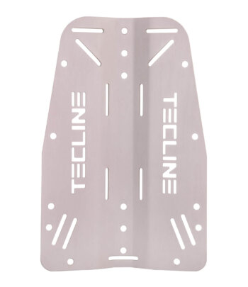 Backplate Tecline 3mm Alu mit Logo