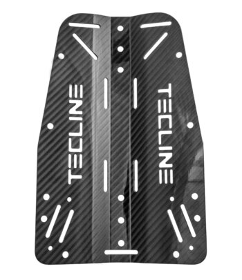 Backplate Tecline 3mm Carbon mit Logo