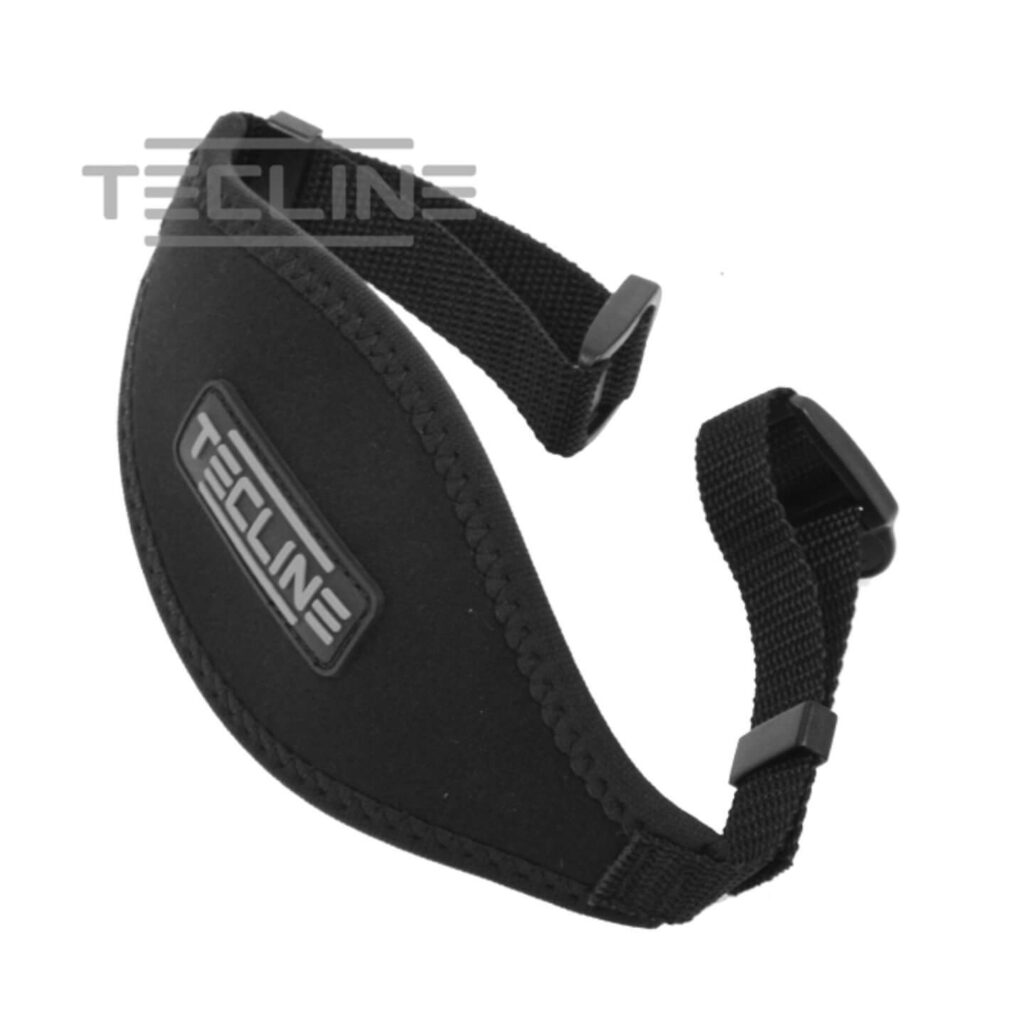 Tecline-Maskenband - mit Kunststoff-Schnallen und Tecline-Logo