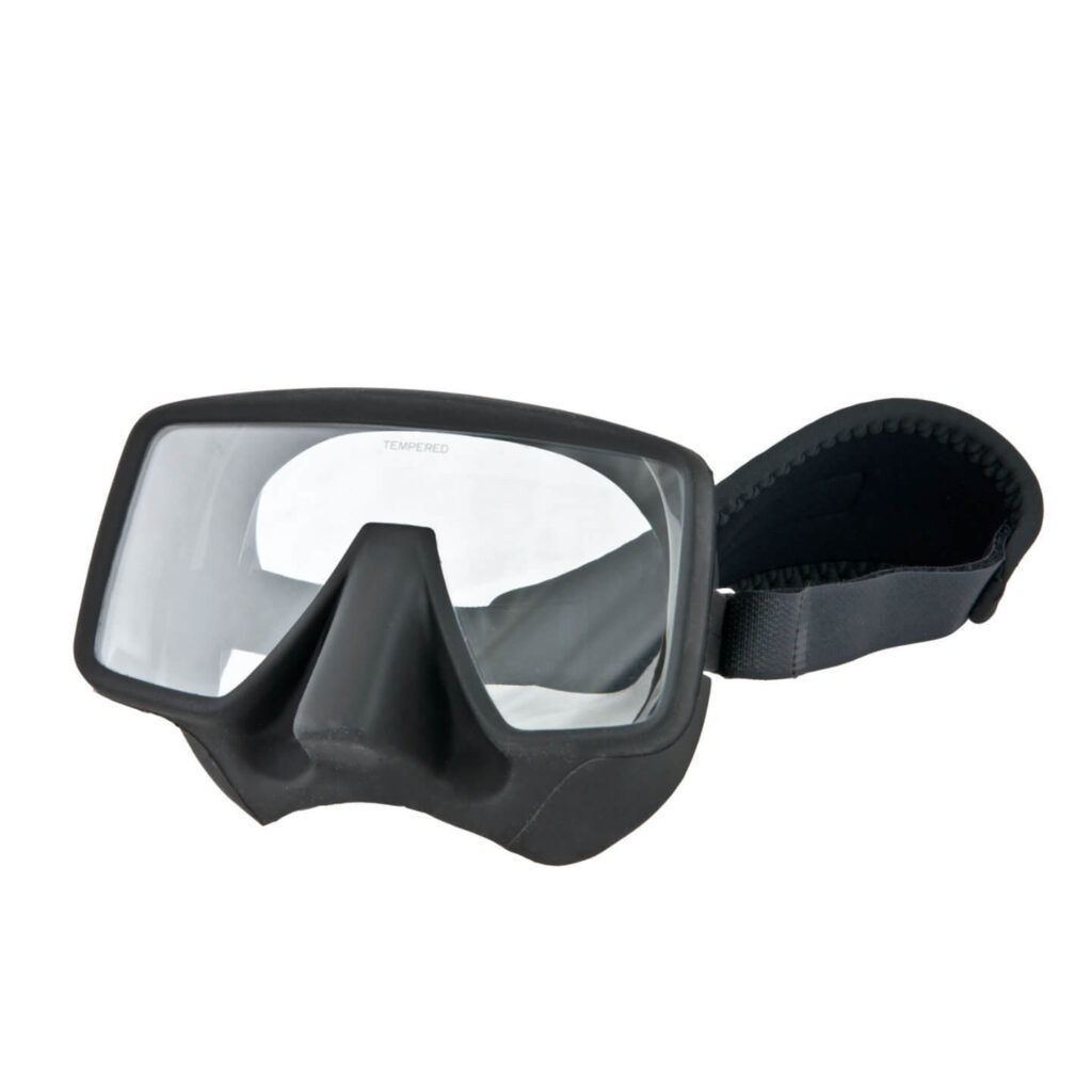 Maske Frameless Schwarz glänzend