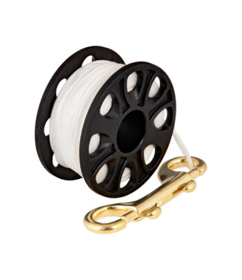Spool mit Messing-Karabiner - 30 m