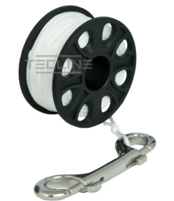 Spool mit Edelstahl-Karabiner - 30 m