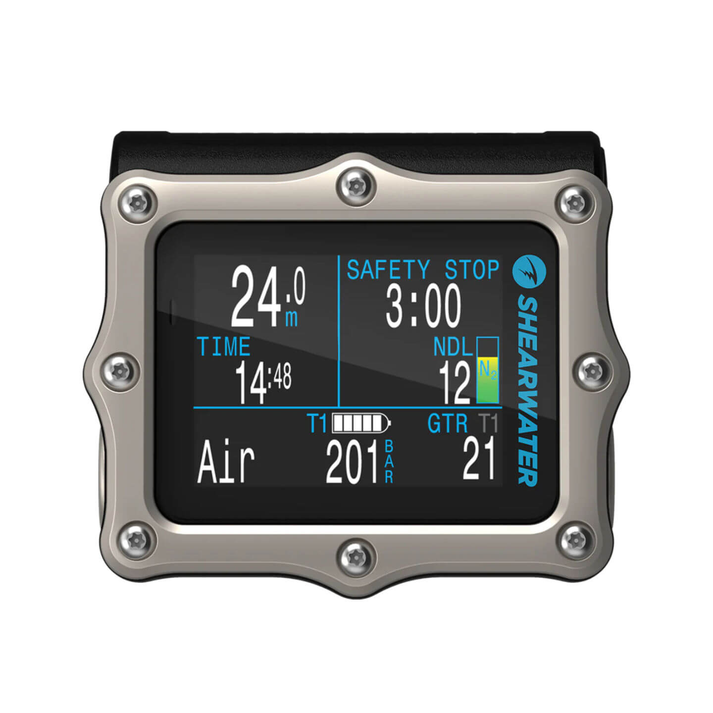 Shearwater Perdix 2 TI Tauchcomputer Front