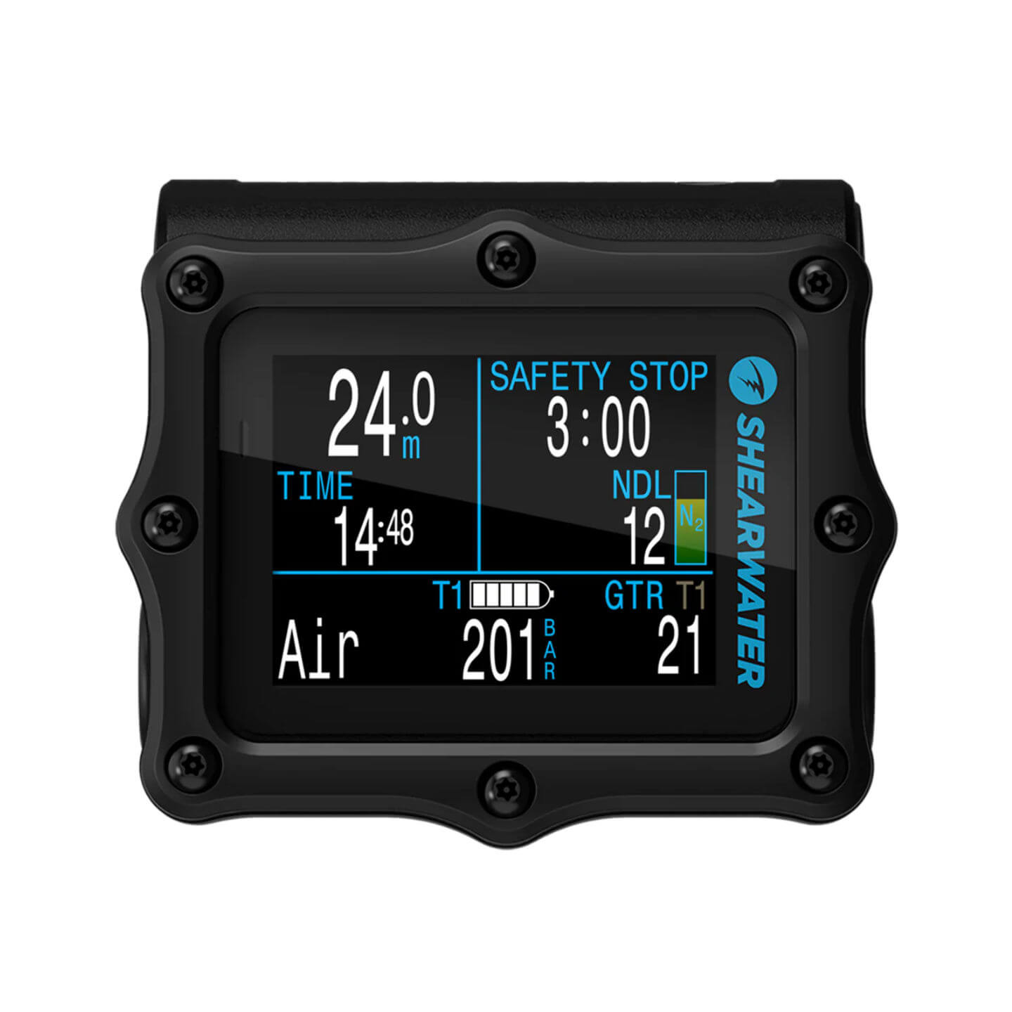 Shearwater Perdix 2 TI Black Tauchcomputer FrontFront