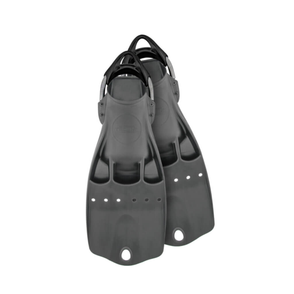 Anthrazit farbende Tecline Flosse Light Jet