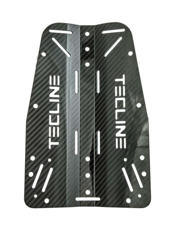 Backplate Tecline 3mm Carbon mit Logo