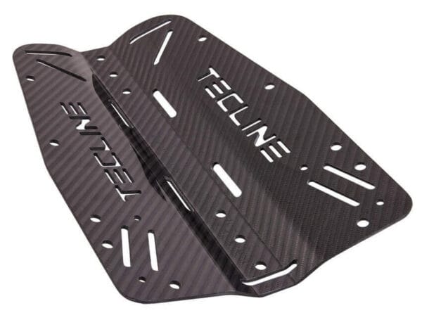 Backplate Tecline 3mm Carbon mit Logo