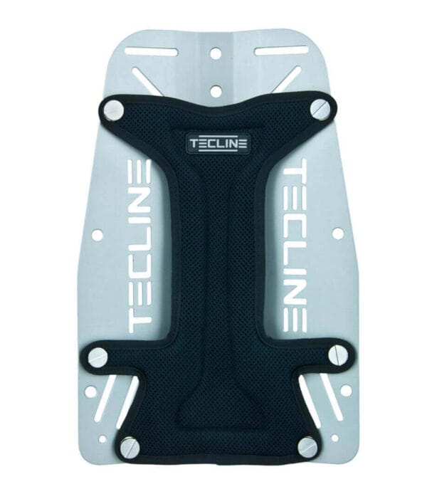 Backplate-Polster mit Bojentasche H-Form Grau Kevlar