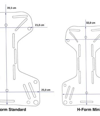 Tecline DIR Harness mit H-förmiger 3 mm Mini-Backplate