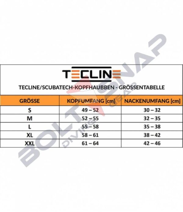 Kopfhaube Tecline 5/7mm