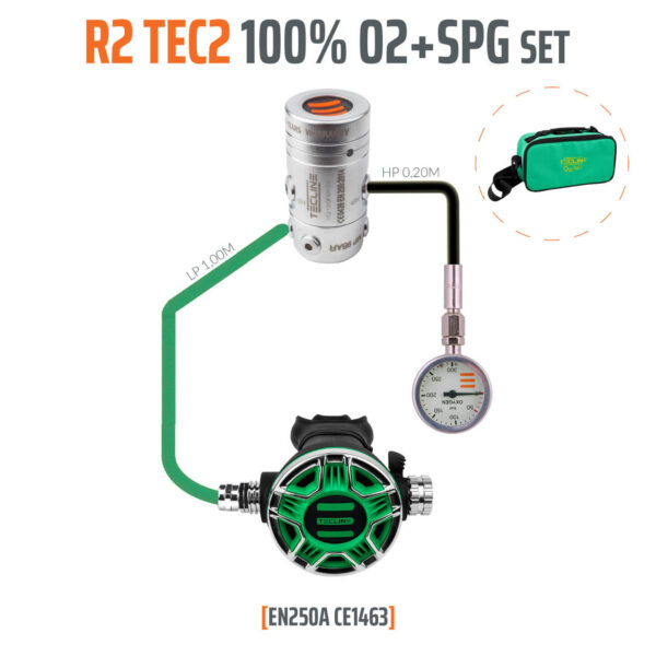 Tecline R2-TEC 2 O2 Stage Set mit Finimeter