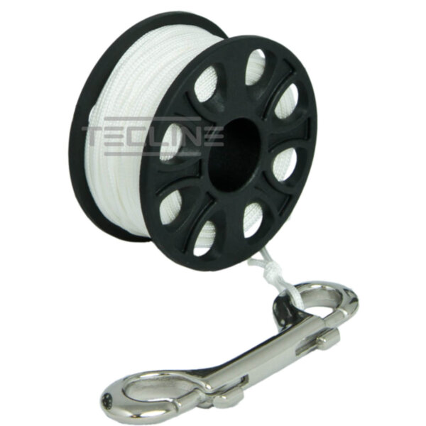 Spool mit Edelstahl-Karabiner - 30 m