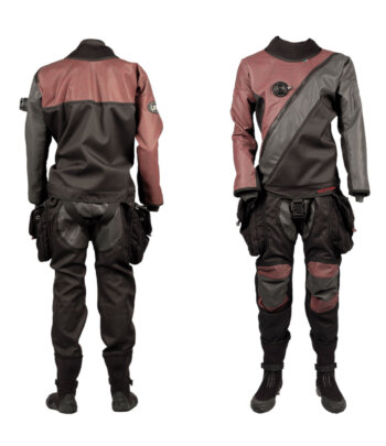 Ugly Fish Trockentauchanzug Kryptonite vorn und hinten